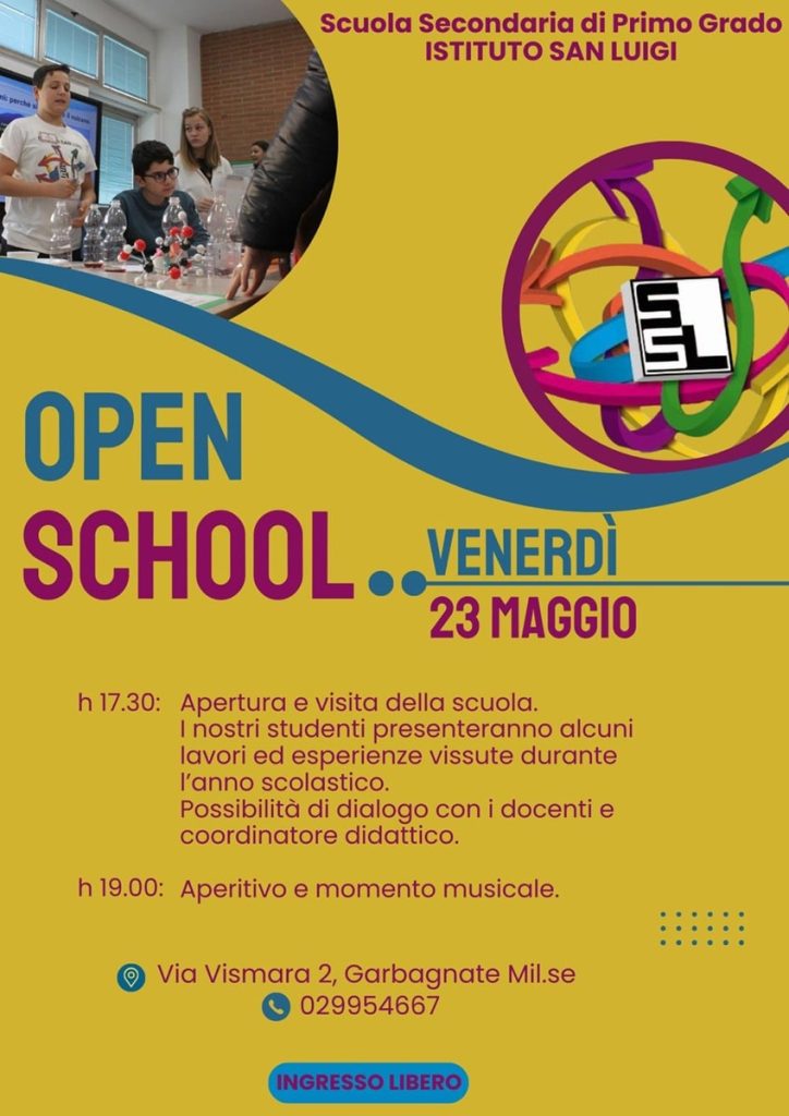 volantino open school 23 maggio 2025